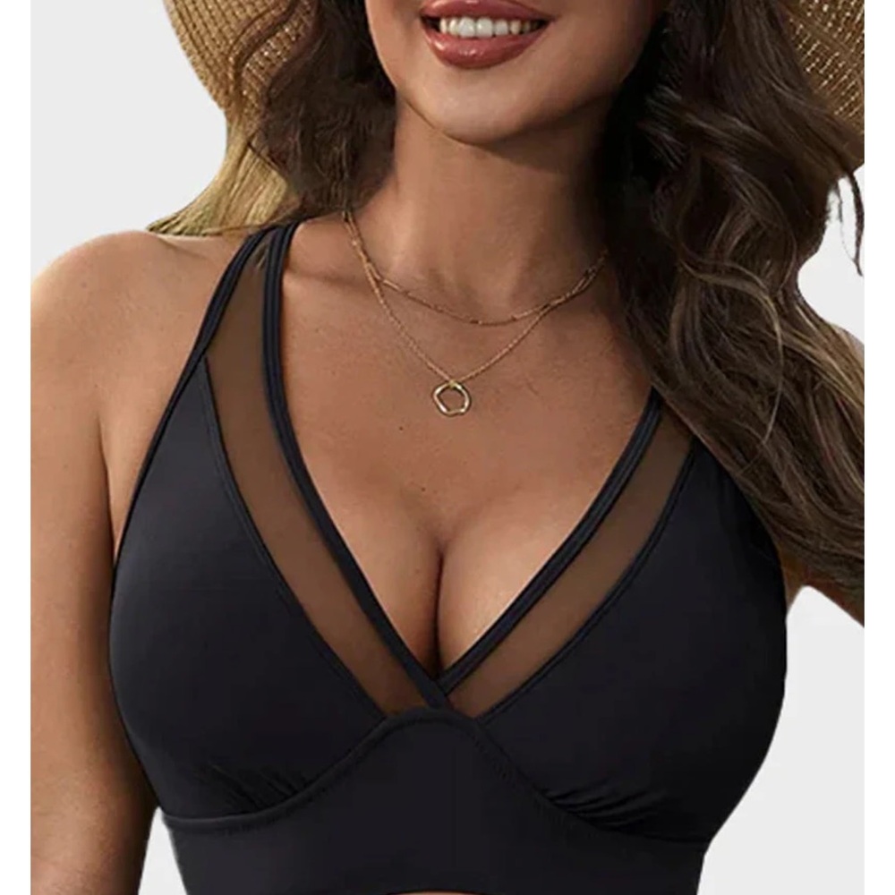Elegant Black One-Piece Swimsuit